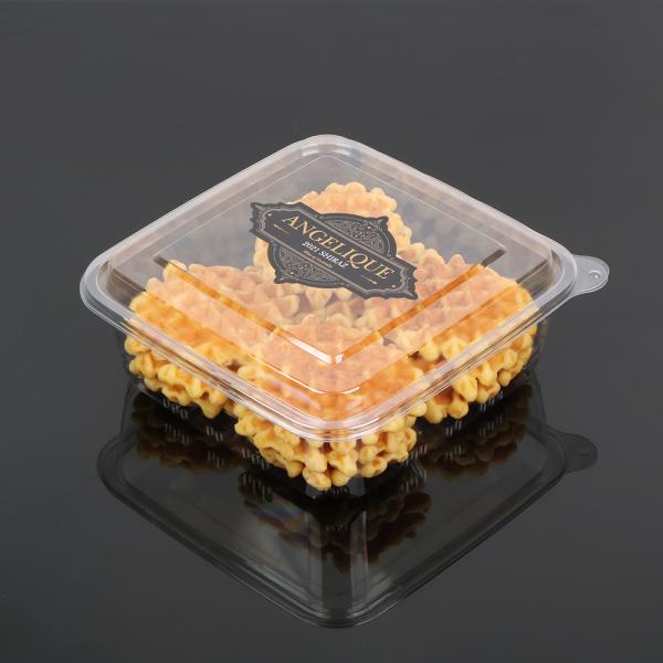 High quality hot disposable plastic transparent PET packaging cake,Disposable Fruit Tray