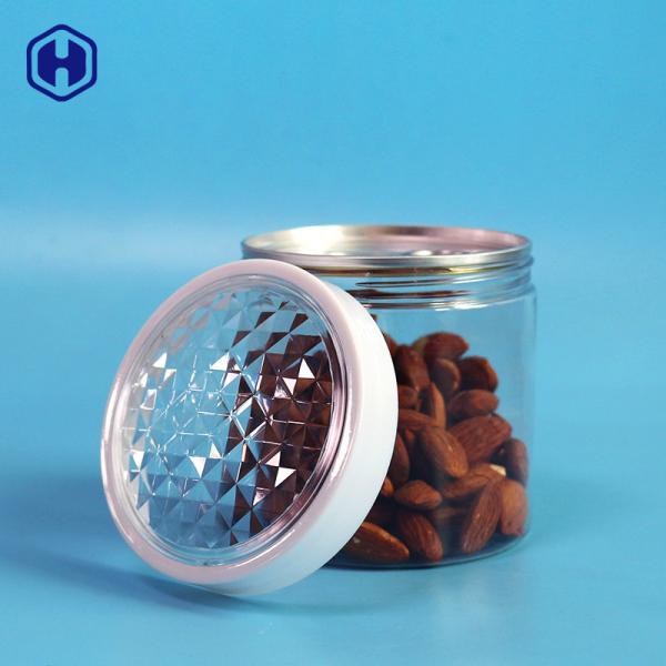 Quality Clear 360ml 12oz Screw Cap Airtight Plastic Jar for sale