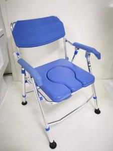 China Aluminum Alloy Home Care Equipment Portable Potty Chair Height Adjustable on sale