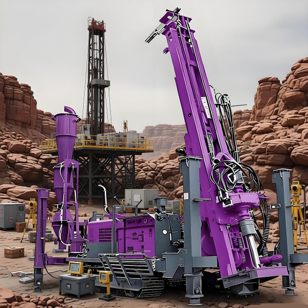 Reverse Circulation Drilling Rig with 132KW Diesel Power for 500m Drilling Depth and Hydraulic Controlling