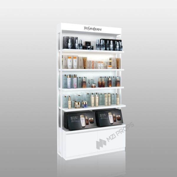 ZhMS-V8 Adjustable Height Vip Product Storage Cabinet with White Acrylic Edges