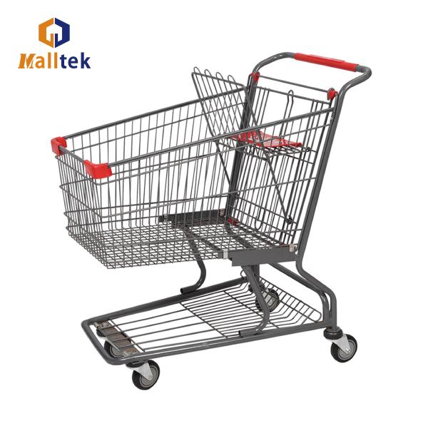 Quality Steels 180l Supermarket Shopping Trolley Heavy Duty for sale