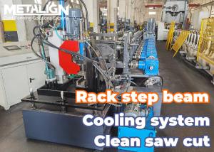 China Precision Saw Cut Rack Roll Forming Machine Step Beam Roll Forming Line on sale