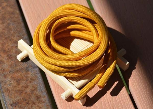 Quality Garments 5mm Round Polyester Drawstring Cord Metal And Fabric Ends for sale