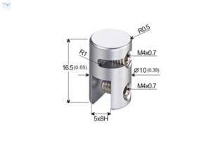 Single Sided Clamp Cable Display Components For Window Displays