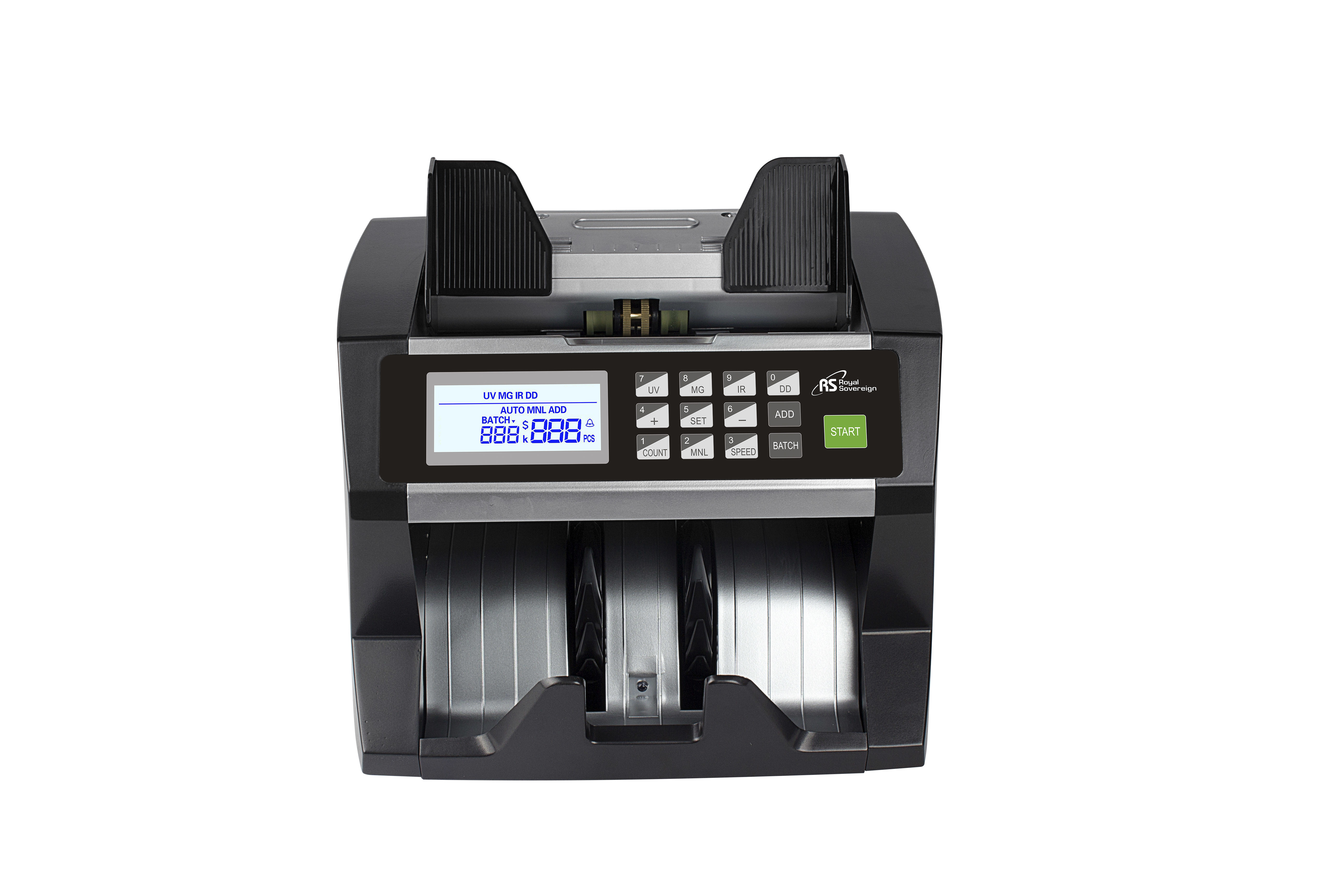 FRONT LOADING COUNTING MACHINE with UV+MG DETECTION heavy-duty banknote counter