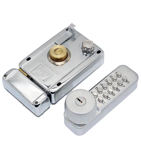 Quality Keyless Mechanical Doorlock Easy To Use Push Button Entrance Lock for sale