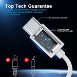 100W 5A USB C To USB C Cable Type C Charger Cord Compatible With MacBook Pro Air