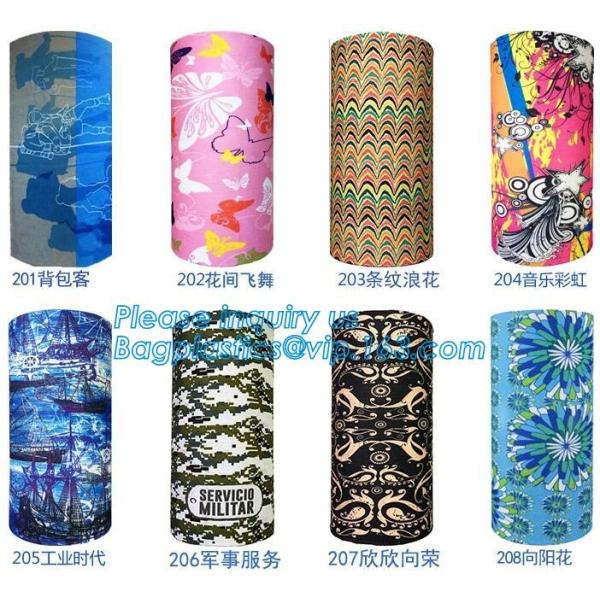 custom colorful seamless multifunctional bandana,Bespoke multifunctional seamless tube sun protection face mask scarf ba