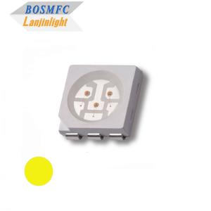 China 5050 SMD LED Yellow light emitting diode Amber led chip  for license plate led lamp on sale