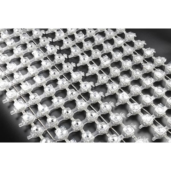 Programmable 20mm Permanent P83 DC12V Signage LED Video Curtain Outdoor Building Background Screen Foldable Transparent Led Mesh Display