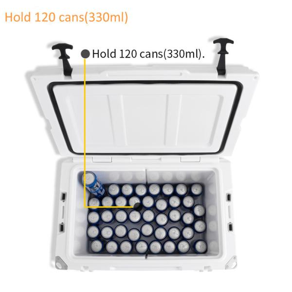 Rotomolding Portable Ice Cream Cooler Box 35QT Portable Drinks Cooler Box