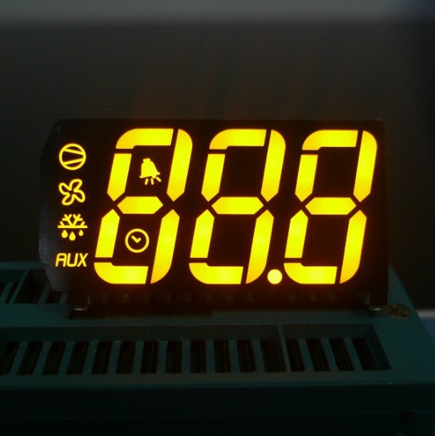 Custom 7 Segment LED Display For Temperature Humidity Defrost Compressor Fan Status Indicator