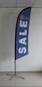 Buy cheap Double Sided Custom Feather Flags Banner With Fibreglass Flag Pole product