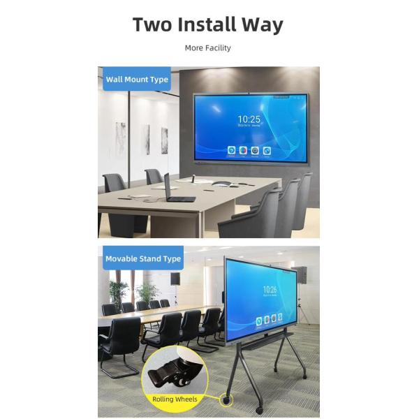 55 Inch 4K Screen Panel Smart Display Touch Screen Demo Board With Windows System 5