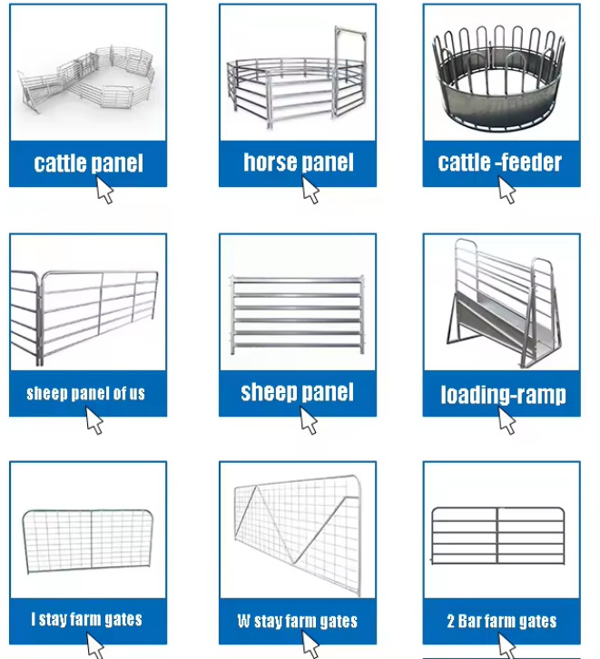 3.2M Hot Dipped Galvanized Cattle Fencing Loading Ramp Adjustable Livestock Fencing Panels
