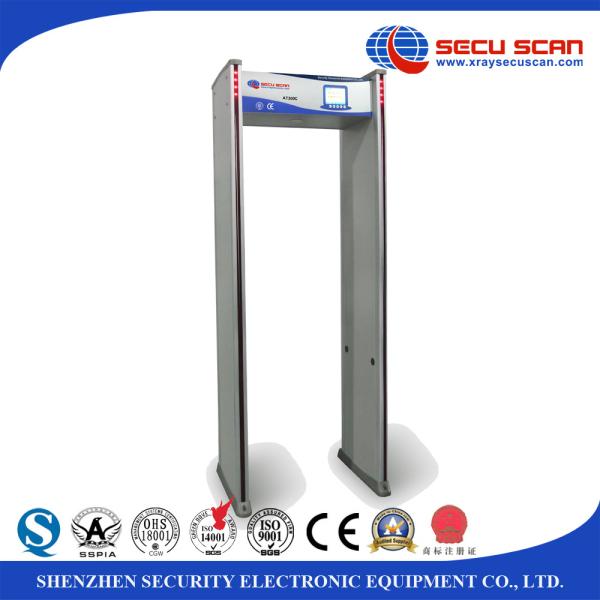 Quality White 8 16 24 Detecting Multi - Zone Walk Through Metal Detector Security Door for sale
