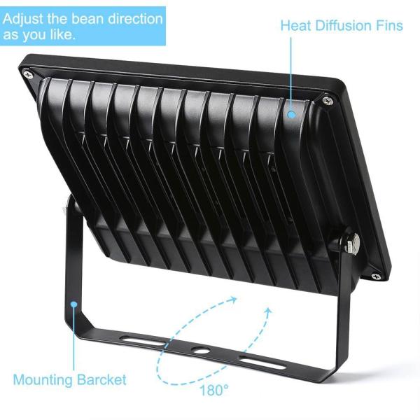 IP66 Waterproof RGB Solar Street Flood Light With Aluminum SMD5050