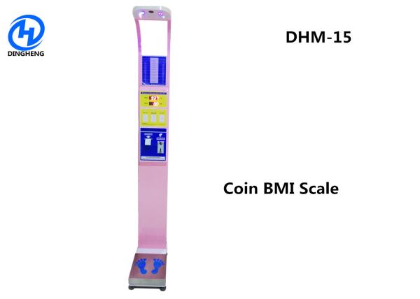 Quality Coin Operated Digital Height And Weight Scale , Weighing Scale With Height Measurement for sale
