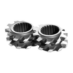 Co Rotating Twin Screw Extruder Elements , Extruder Screws And Barrels 92mm Diameter