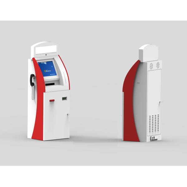 A4 Laser Printer Telekiosk Bill Acceptor Payment Kiosk , 3 Tracks USB MSR Wireless Card Reader