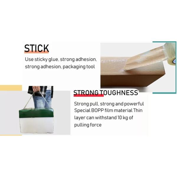 Self Adhesive Carton Packing Tape BOPP Transparent Packaging Tape For Carton Sealing