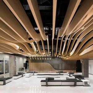 China Wave Aluminum Interior Ceiling Design 1.5mm Baffle Ceiling Design on sale