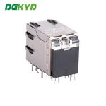KRJ-008QGYGUSBNL Rj45 90 Degree Connector USB2.0 Socket Built In Gigabit Filter
