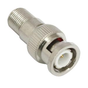 China Durability CCTV BNC Male To F Female Adapter , Coaxial Cable BNC Connector on sale
