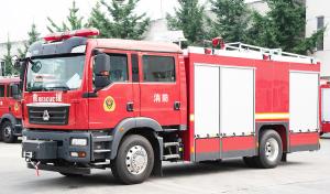 Sinotruk Sitrak 5.5T Compressed Air Foam System Fire Truck Specialized Vehicle China Manufacturer