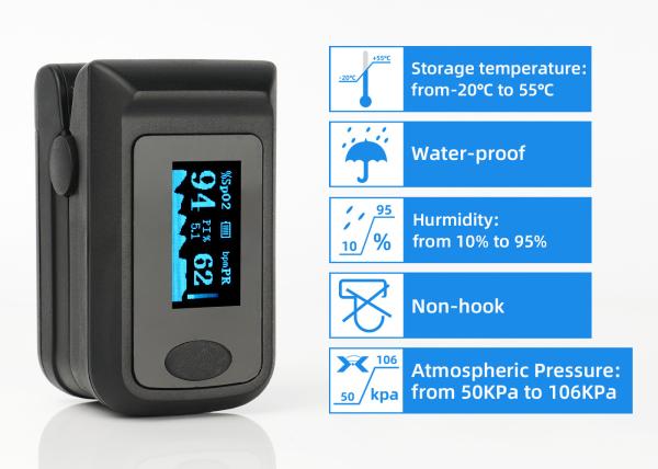 Quality Blood Oxygen Fingertip Pulse Oximeter Devices / Oximeter Pulse Adult Oximeter for sale