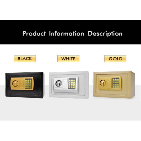 High Security Portable Steel Plate Electronic Key Lock Box