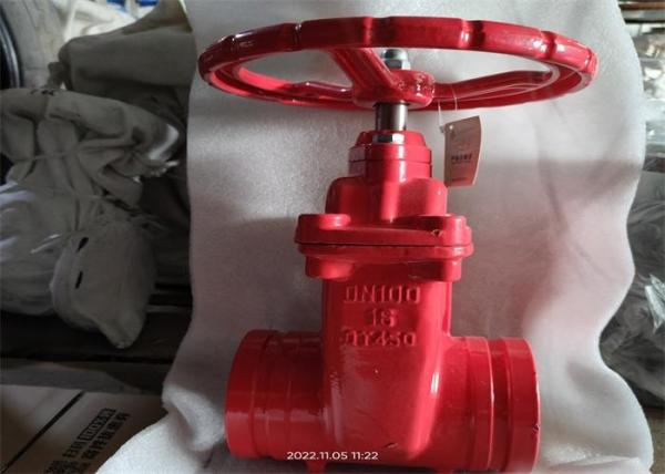 Quality Clamp Connection Fire Protection Valves Red Color Dn100mm for sale