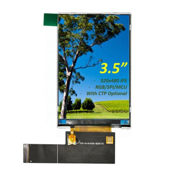 3.5" Inch TFT LCD Display Module 320x480 HVGA IPS Full Viewing Angle With RGB