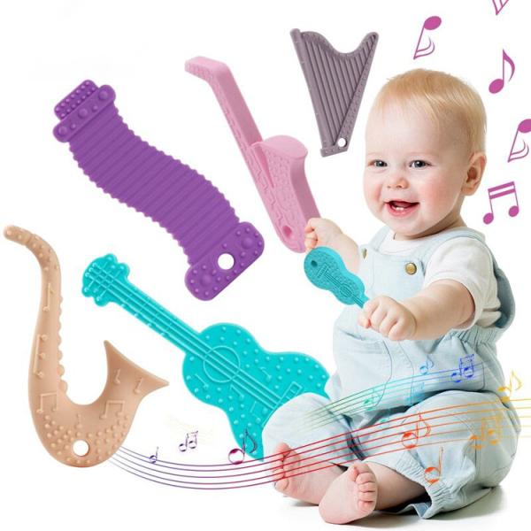 Quality Chewable Silicone Teething Pacifier Toolbox Set Soft Soother Toys for sale
