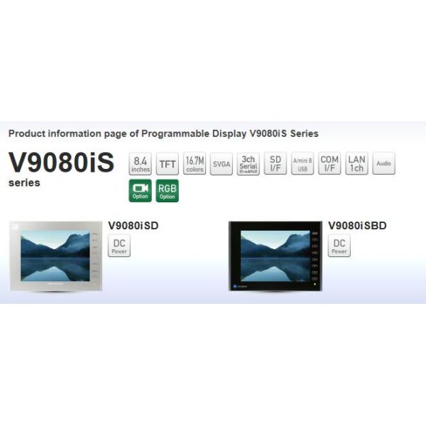 8.4 Inch Fuji Electric HMI 800*600 Resolution 64MB V9080iS Touch Screen