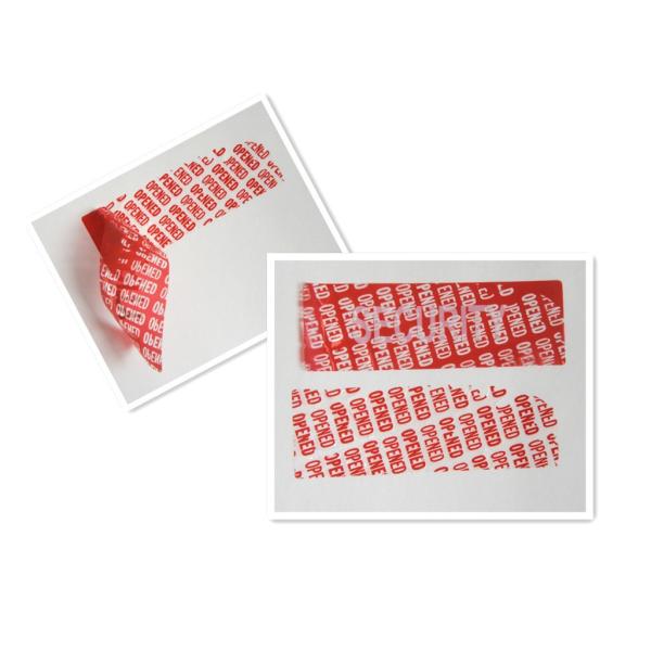 Anti - Fake Sticker Tamper Evident Security Labels For Fast Food Package Secure