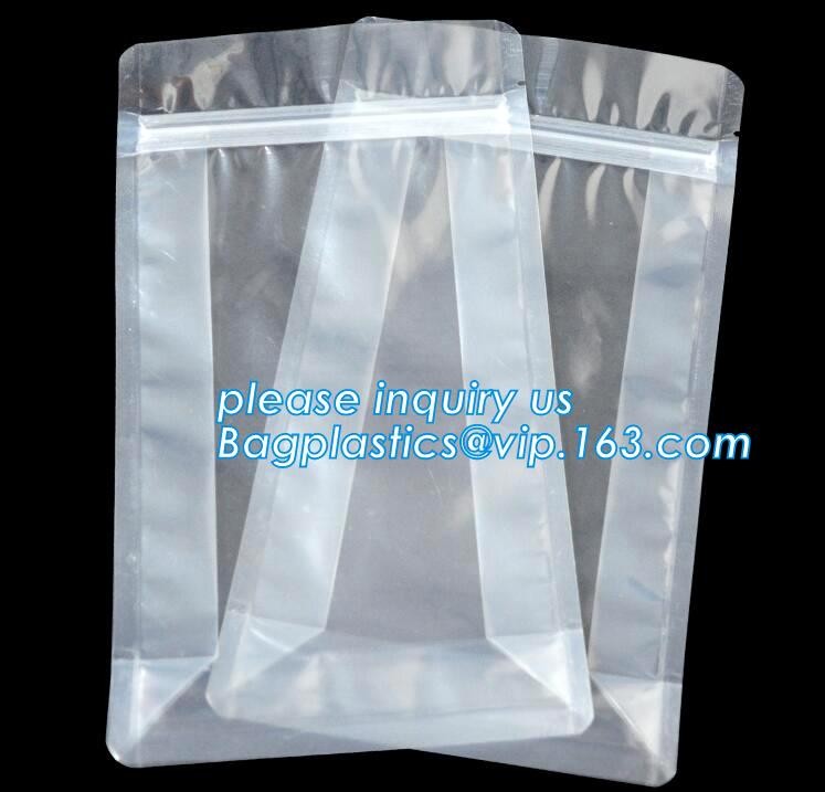 Transparent bopp/opp square block bottom bags with side gusset,Bopp Block Square Bottom Bag,Clear Square Bottom Bags,Can