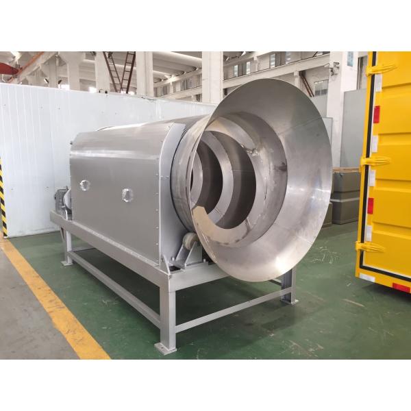 Filtering Mechanical Screen Wastewater , Rotary Drum Screen Internal Feed Customized