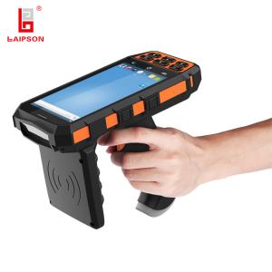 China WiFi 4G 860-960Mhz Handheld Android RFID Ear Tag Reader Long Range on sale