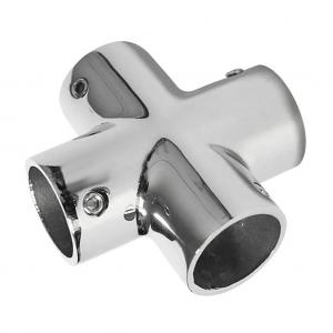 Buy cheap AISI316 Stainless Steel 90 Degree Cross Tee Connector for Marine Hardware Rail Connection product