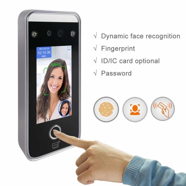 Access Control Face Recognition Attendance Machine Capacitive Touch Screen