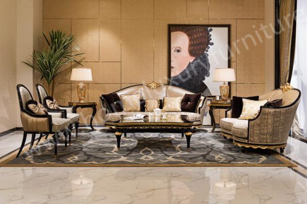 Quality Luxury Hotel Room Furniture Modern Design Leather Sofa TI-006 for sale