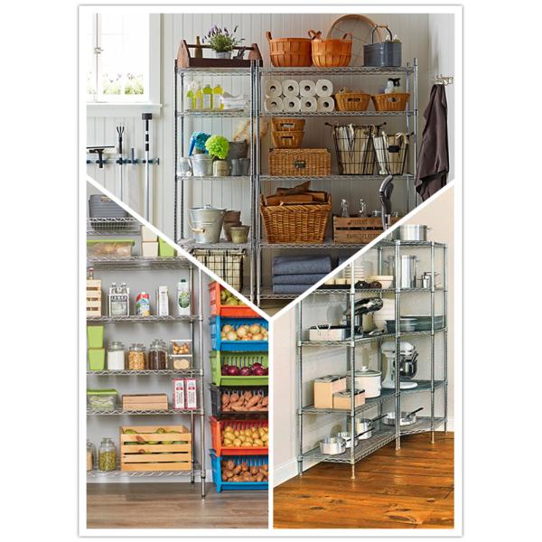 Chrome Plated Rack Commercial Metal Retail Display Wire Shelving Unit For Retail Market