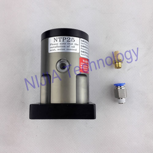 Continuous Impacting Pneumatic Linear Vibrators NTP25 Urethane Strike Plate Sanitary Coating