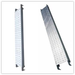 Buy cheap Galvanized Pregalvanized steel scaffolding boards with hook , thickness 1.8mm product