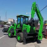 Mini 4x4 Towable Backhoe Loader Machine 0.8 Cubic Meter Bucker Capacity