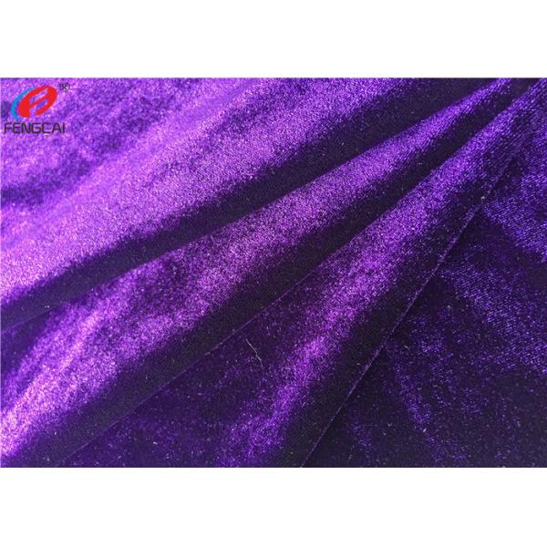 Micro Korea Velvet Shiny Spandex Velvet Cloth Textile Fabric For Skirt / Dress