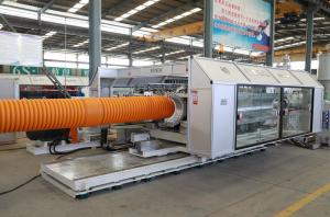 Automatic DWC Pipe Extruder Machinery Low Power Consumption Corrugated pipe machinery
