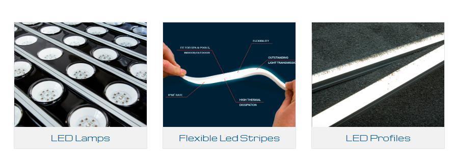 Two Component PU Filling Machine LED Light Strips and LED in Aluminum Housing Profiles